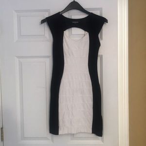 Sexy B&W Panel Dress